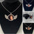 Customized Photo Memorial Pendant Necklace with Angel Wings